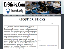Tablet Screenshot of drsticks.com
